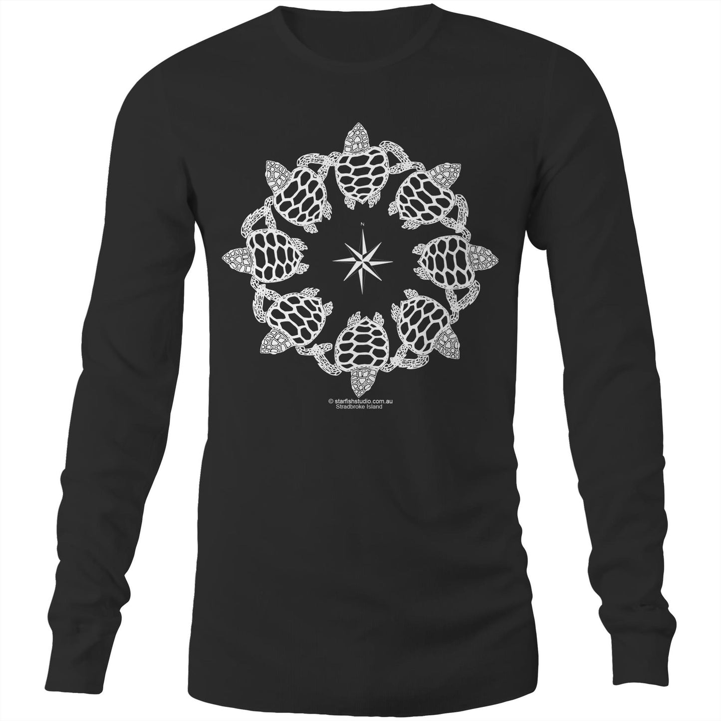 CUSTOM Unisex TURTLE CIRCLE -  Long Sleeve T-Shirt