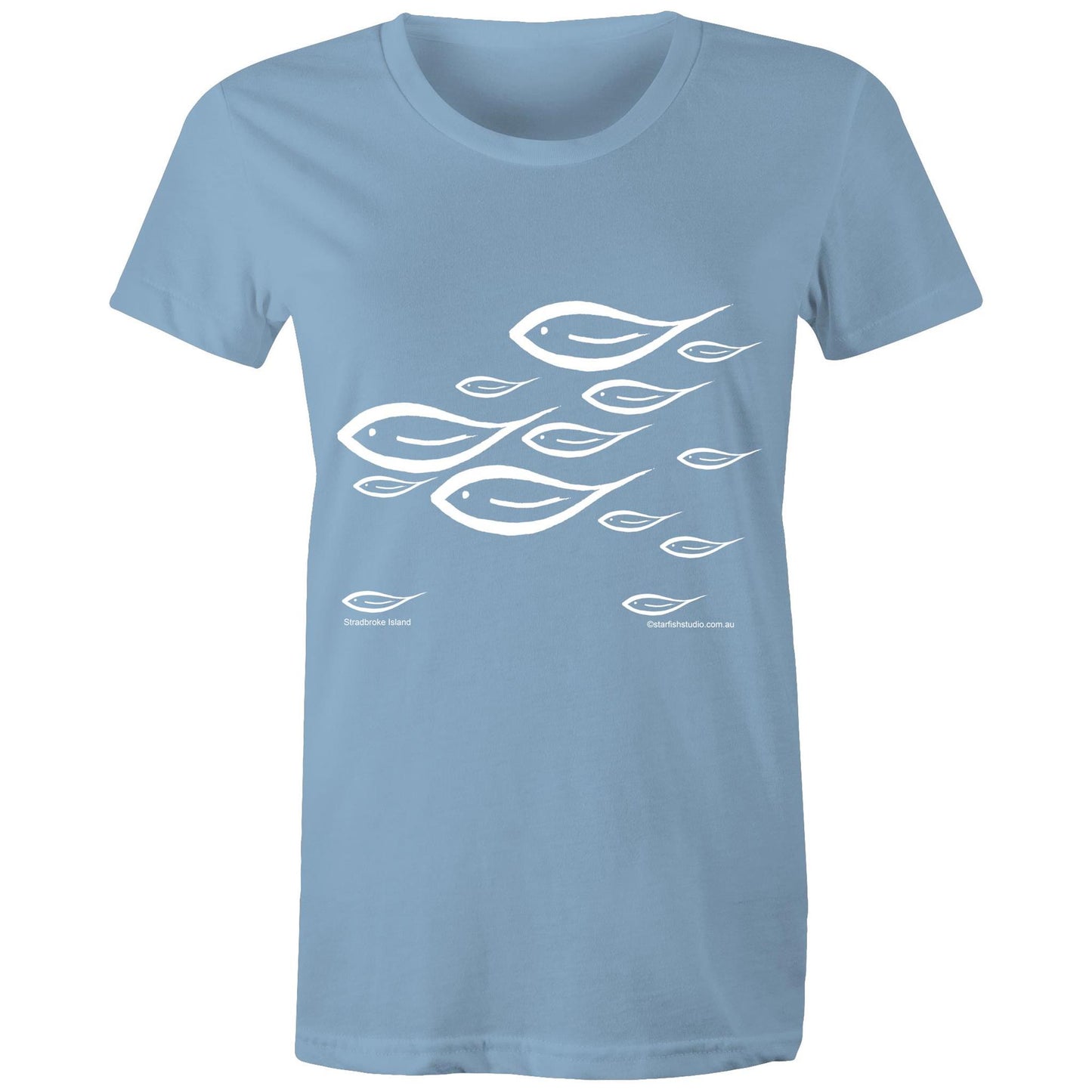 CUSTOM Ladies SWIMMING FISH T shirt