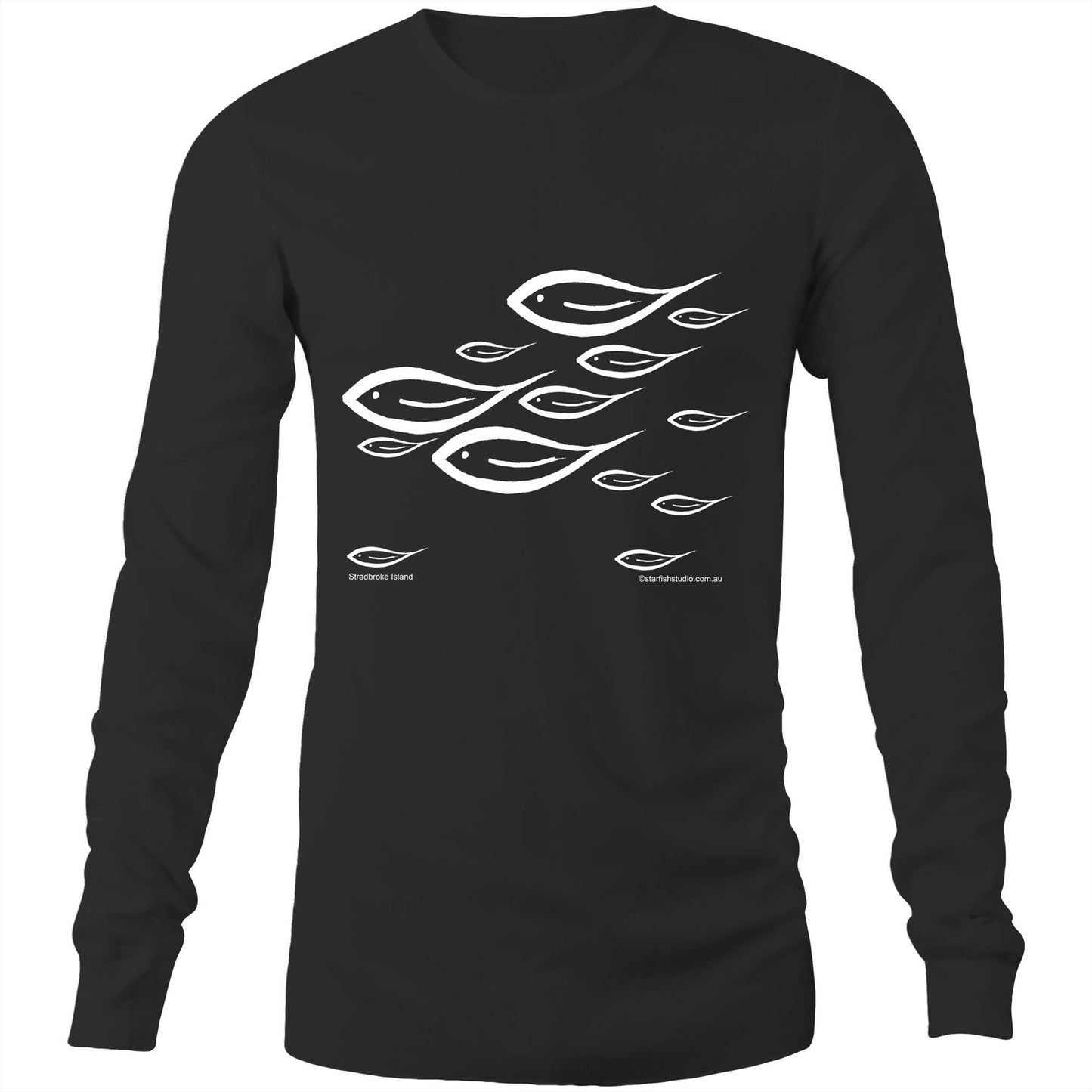 CUSTOM Unisex FISH SWIMMING -  Long Sleeve T-Shirt