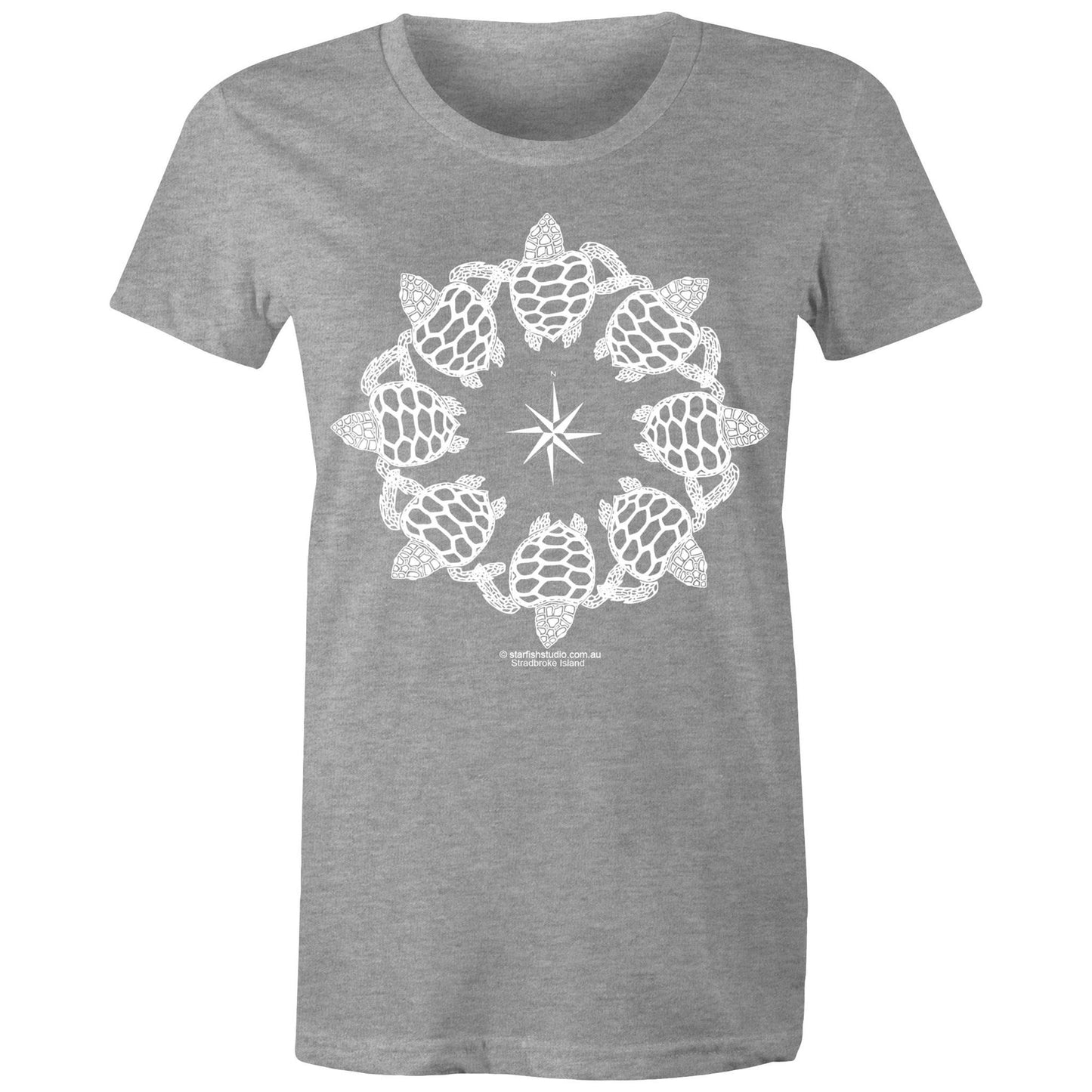 CUSTOM Ladies TURTLE CIRCLE T shirt