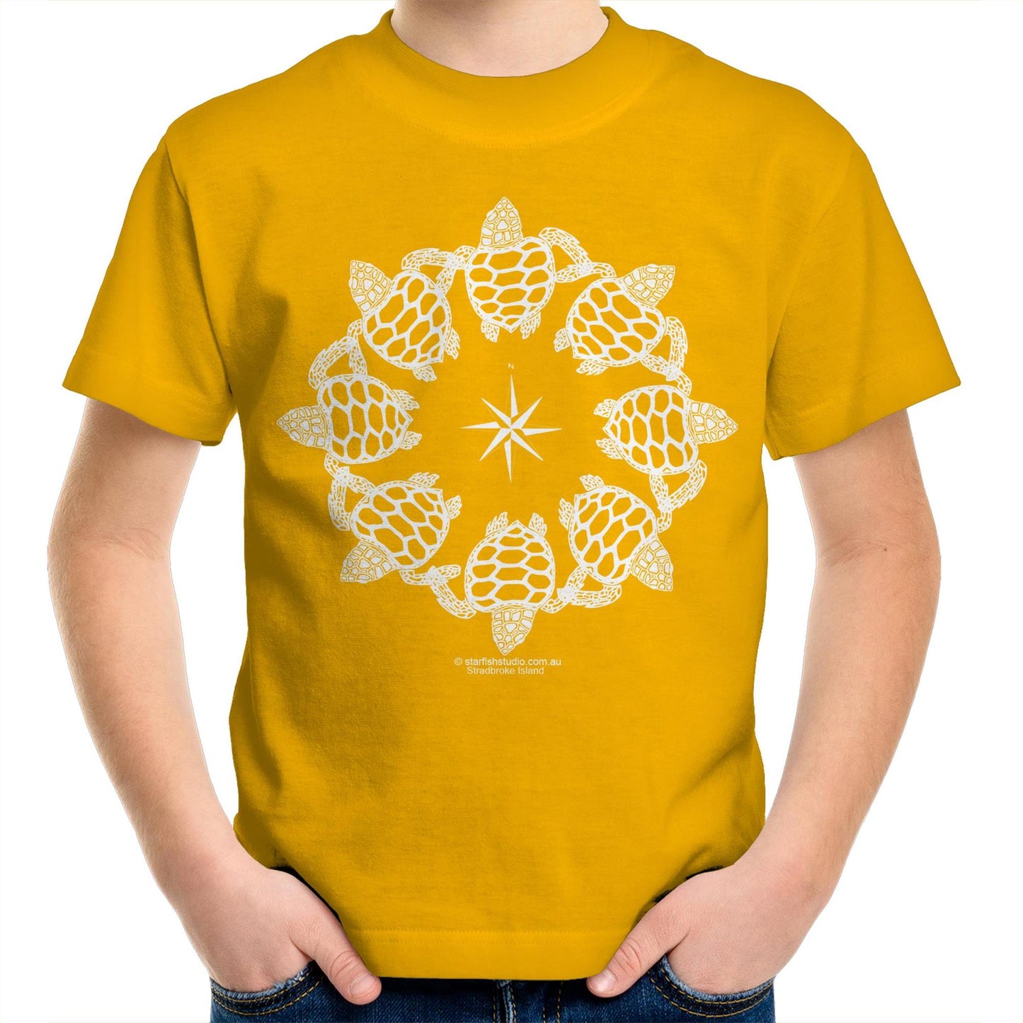 CUSTOM Kids  TURTLE CIRCLE  T-Shirt