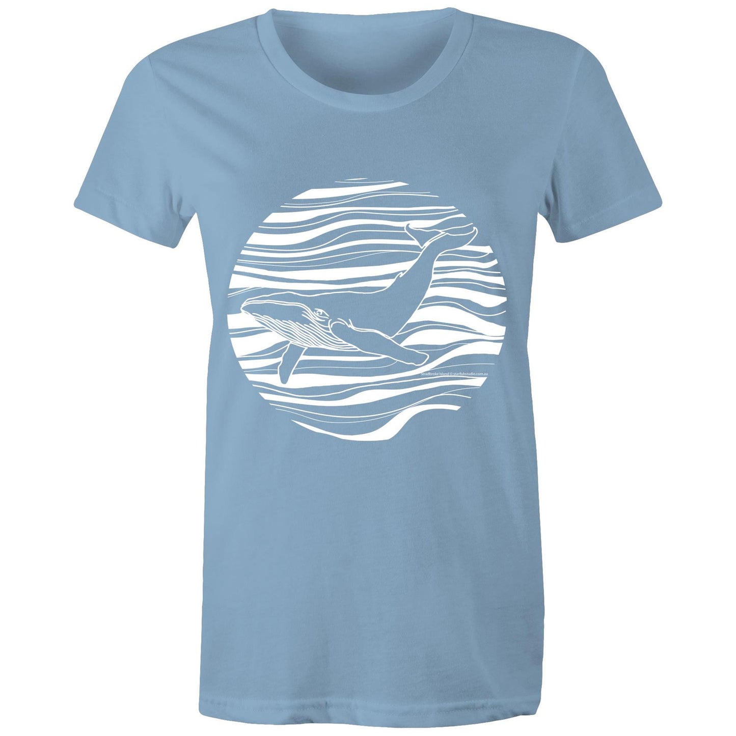 CUSTOM Ladies WHALE T shirt