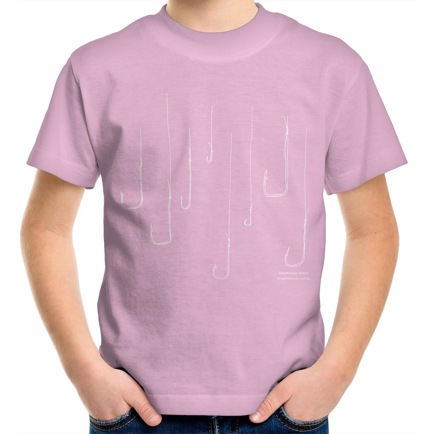 CUSTOM Kids  FISH HOOKS  T-Shirt