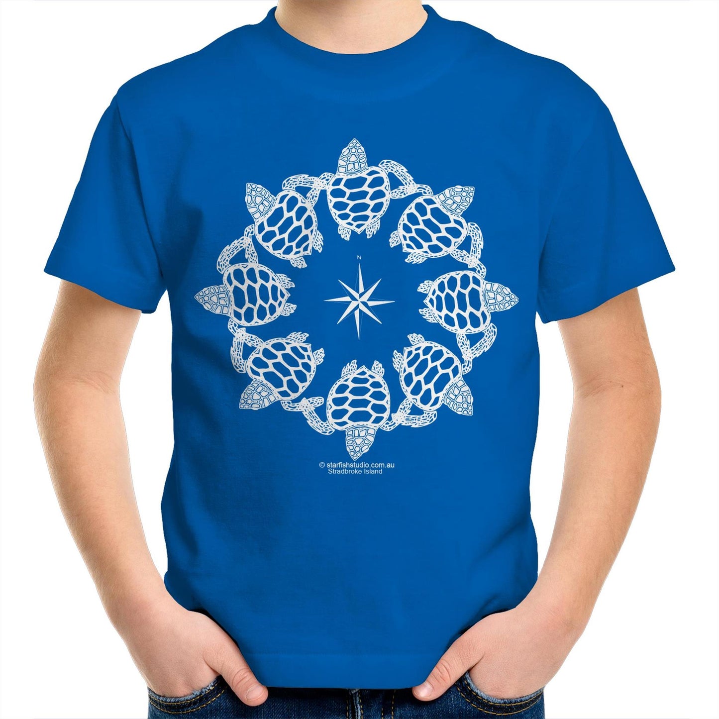 CUSTOM Kids  TURTLE CIRCLE  T-Shirt