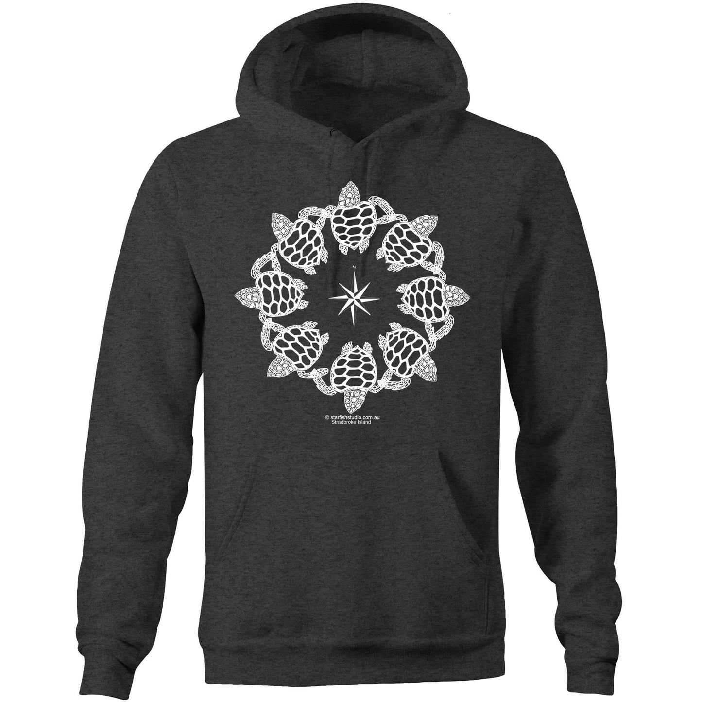 CUSTOM Unisex TURTLE CIRCLE - Hoodie with Pocket