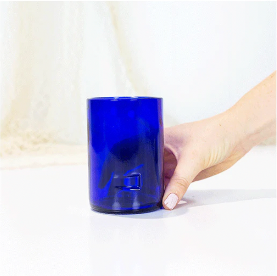 Recycled Glass Tumbler - Blue