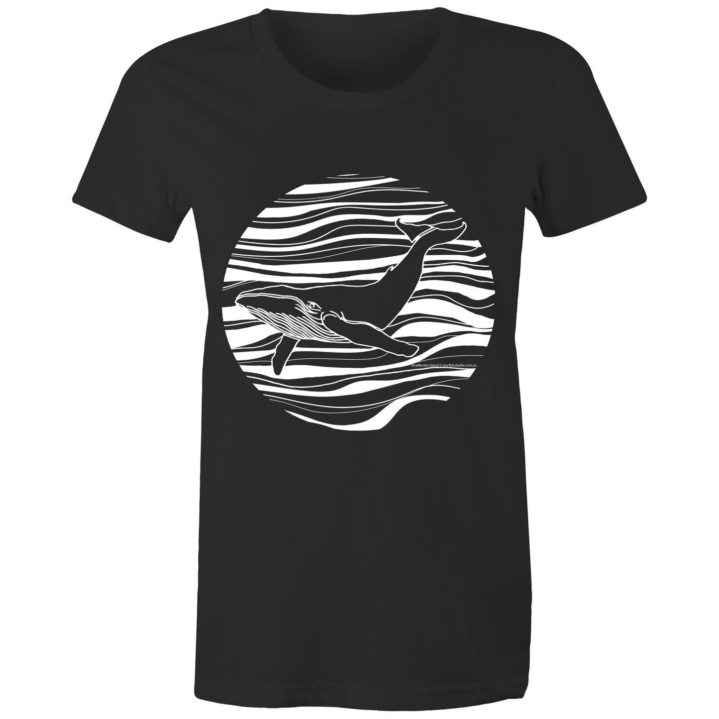 CUSTOM Ladies WHALE T shirt