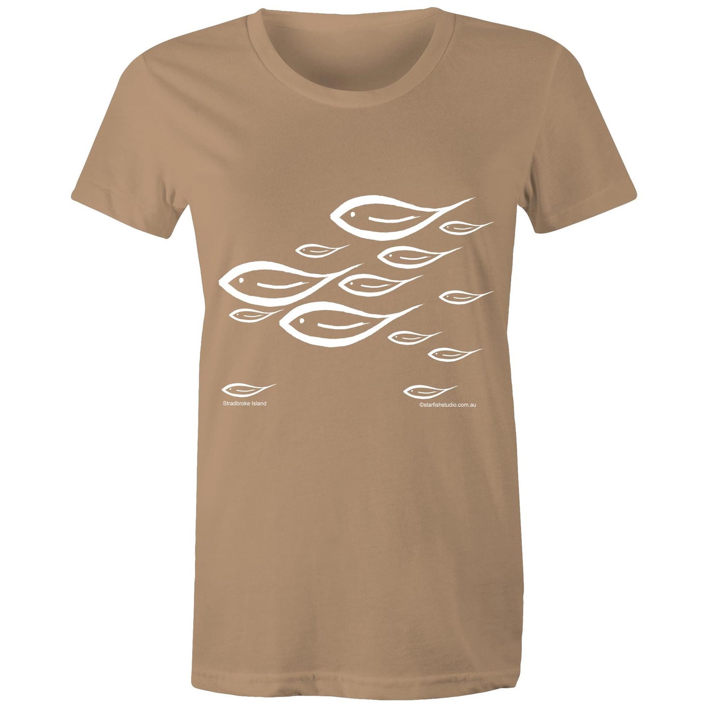 CUSTOM Ladies SWIMMING FISH T shirt