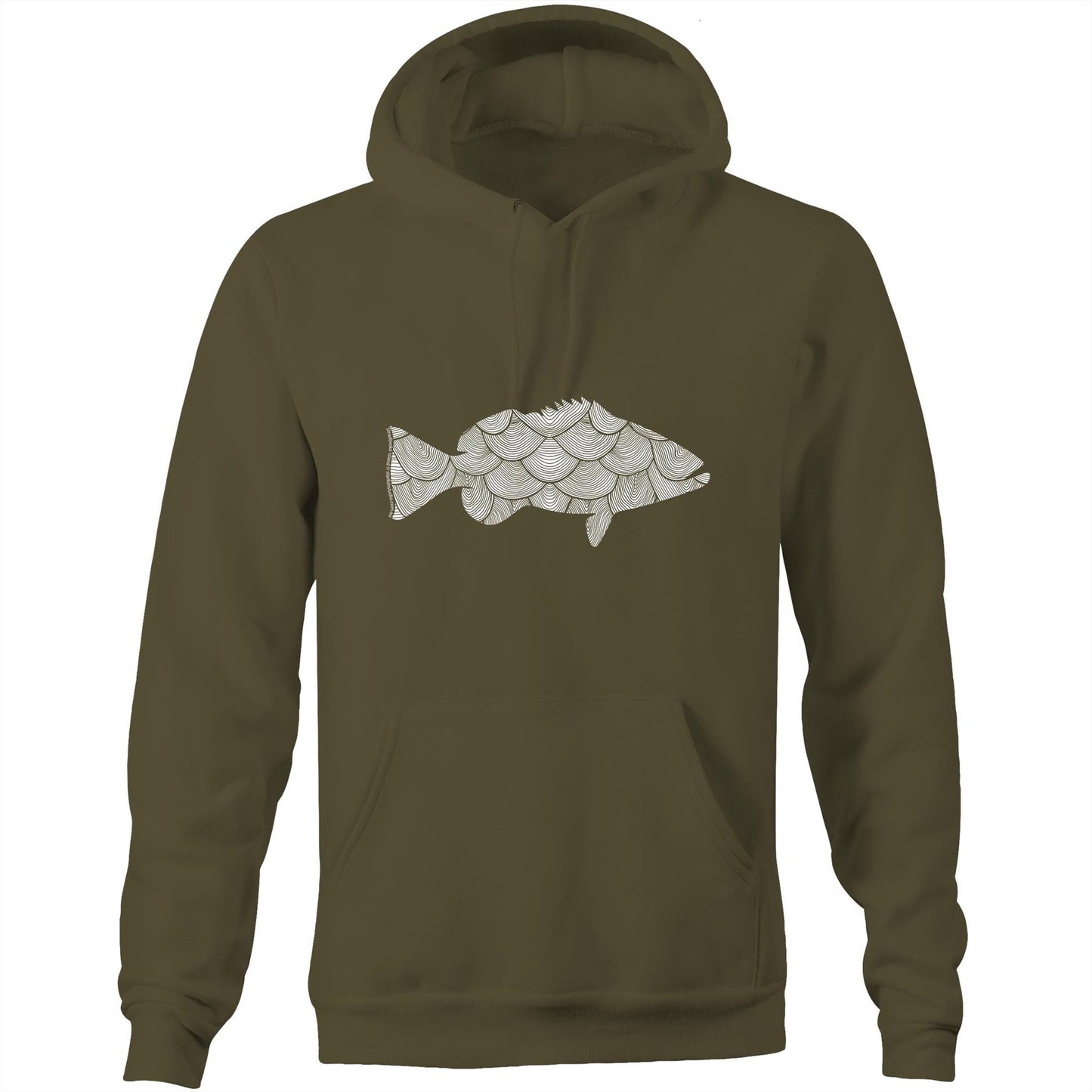 CUSTOM Unisex FISH - Hoodie with Pocket