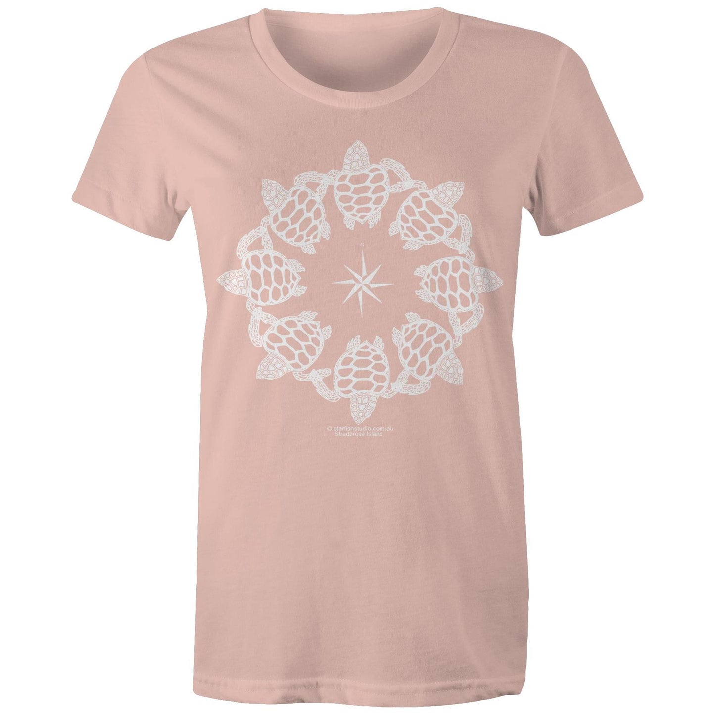 CUSTOM Ladies TURTLE CIRCLE T shirt