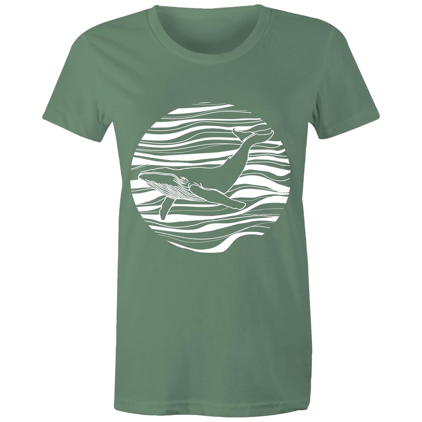 CUSTOM Ladies WHALE T shirt