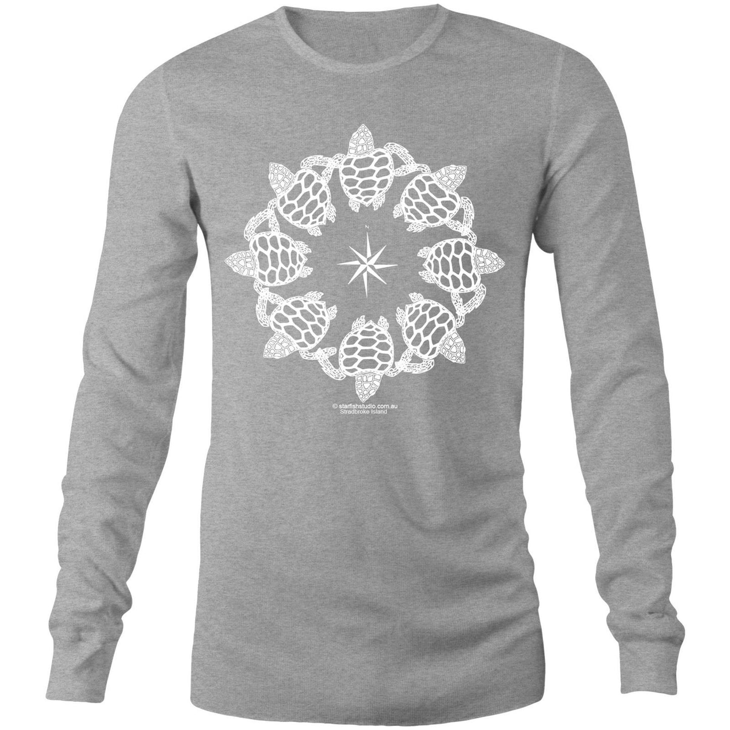 CUSTOM Unisex TURTLE CIRCLE -  Long Sleeve T-Shirt