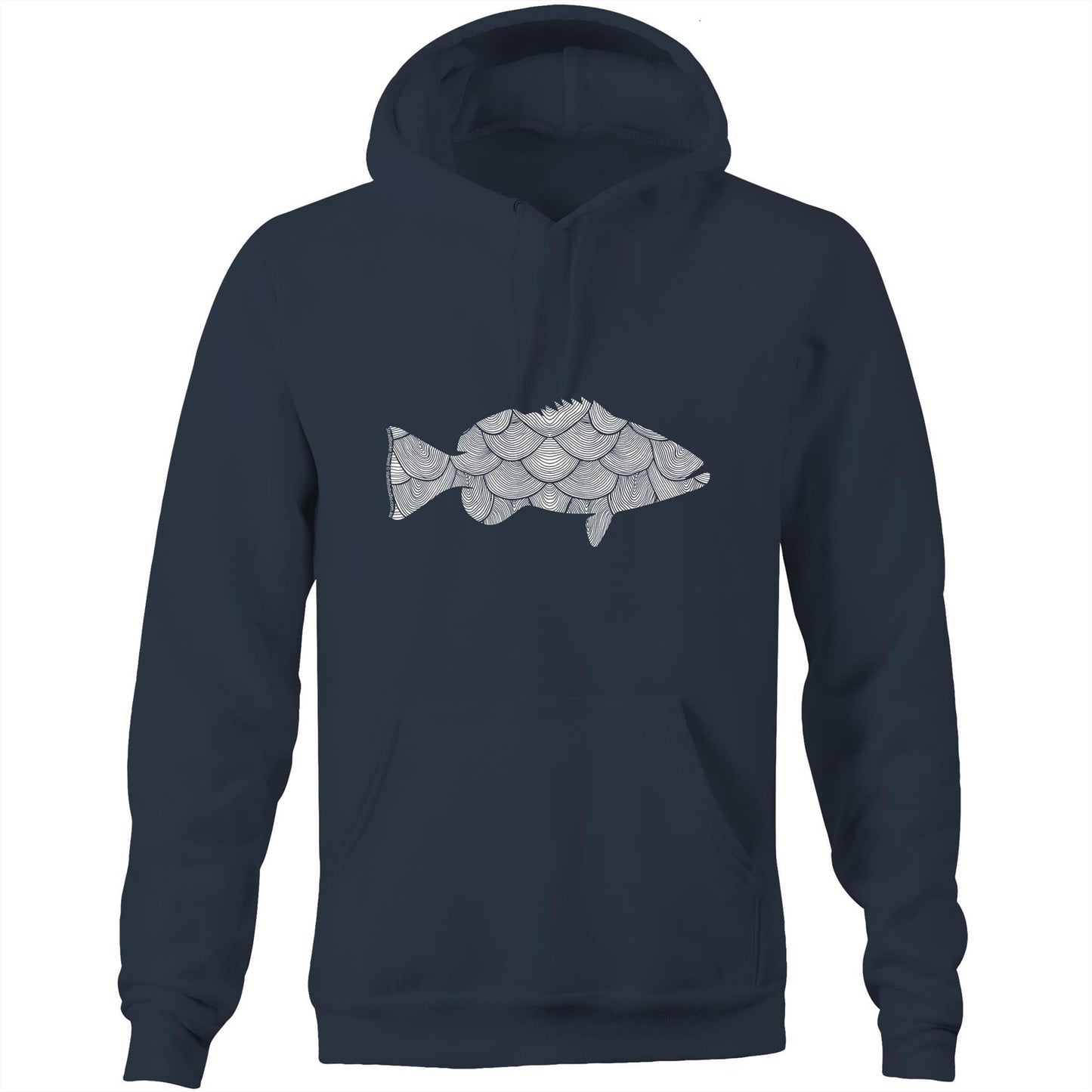 CUSTOM Unisex FISH - Hoodie with Pocket