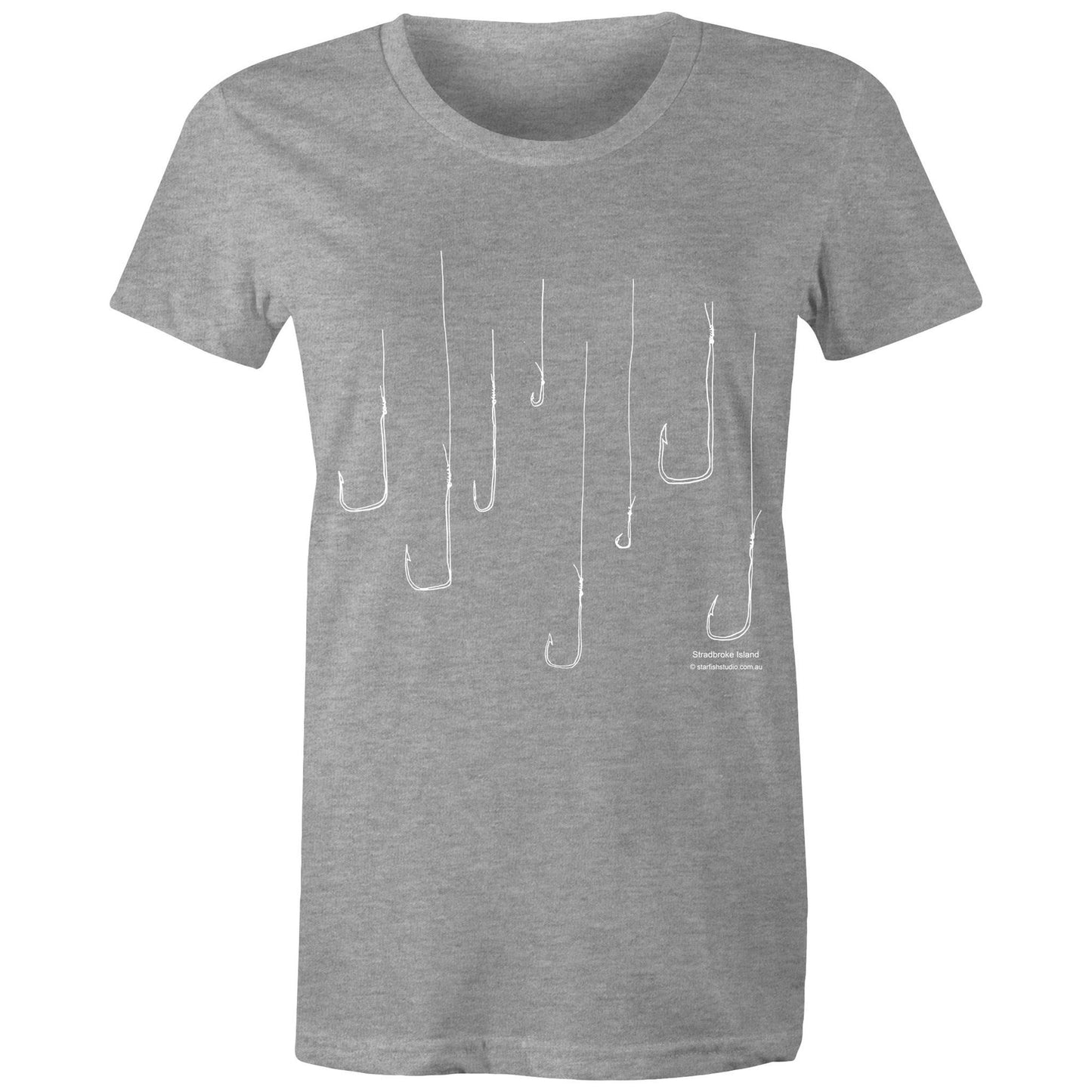 CUSTOM Ladies FISH HOOK T shirt