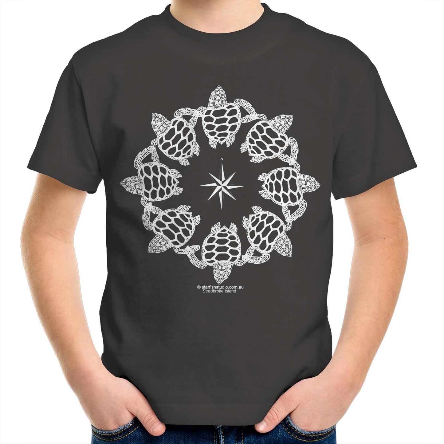 CUSTOM Kids  TURTLE CIRCLE  T-Shirt