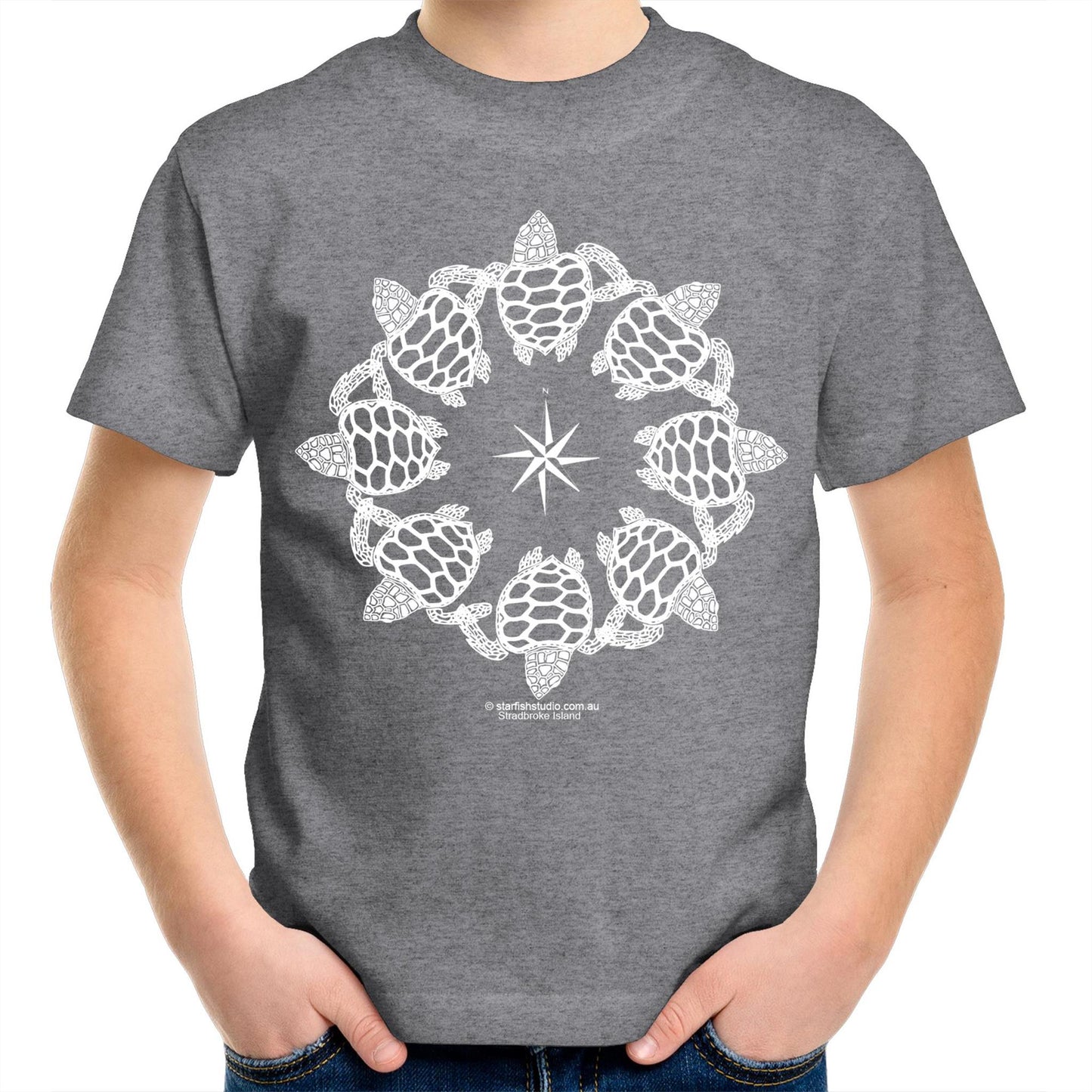 CUSTOM Kids  TURTLE CIRCLE  T-Shirt